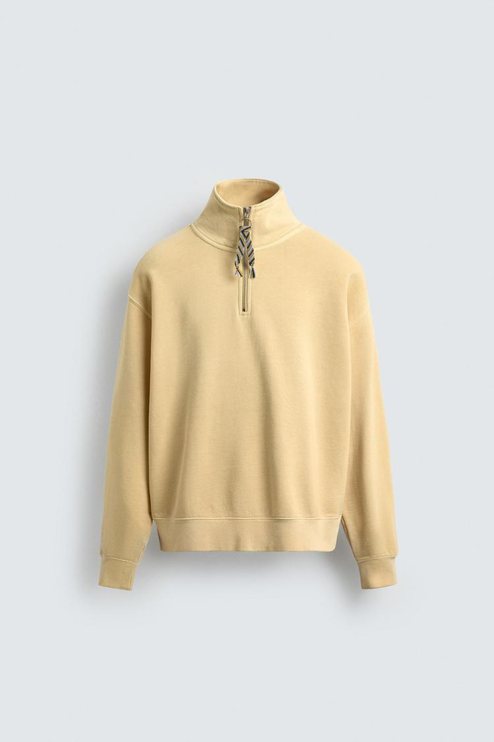 ZARA Х AARON LEVINE ТОЛСТОВКА С ВОРОТНИКОМ НА МОЛНИИ, ЖЕЛТЫЙ