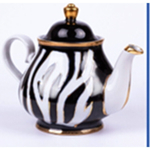 Чайник заварочный фарфоровый 800мл «Атлас» классический с позолотой