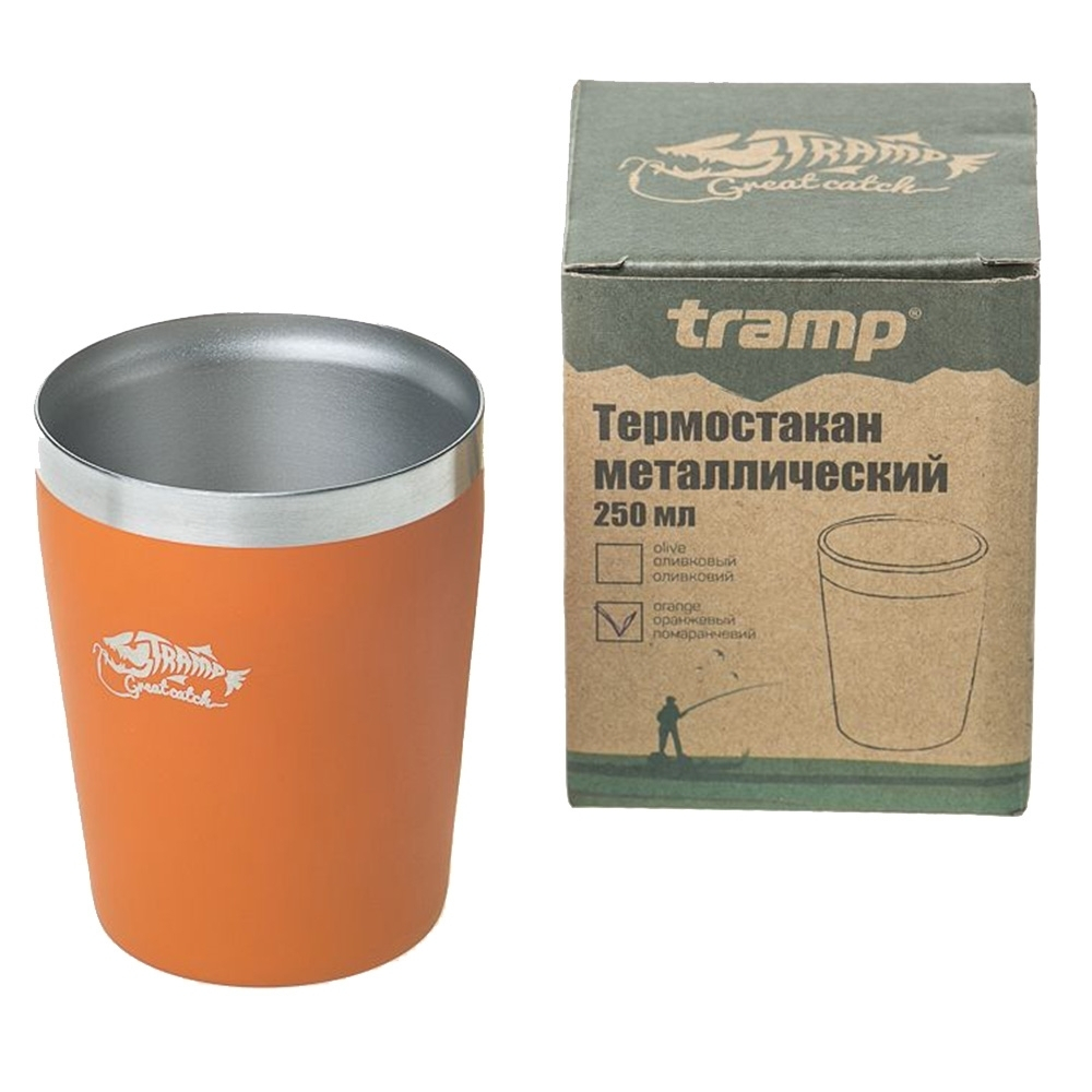 Tramp термостакан металлический TRC-101 250 мл (оранжевый)