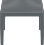 Столик пластиковый журнальный Siesta Contract Sky Side Table, темно-серый