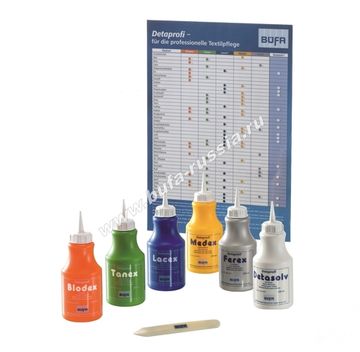 DETAPROFI SET, 250 мл х 6.  Комплект пятновыводных средств