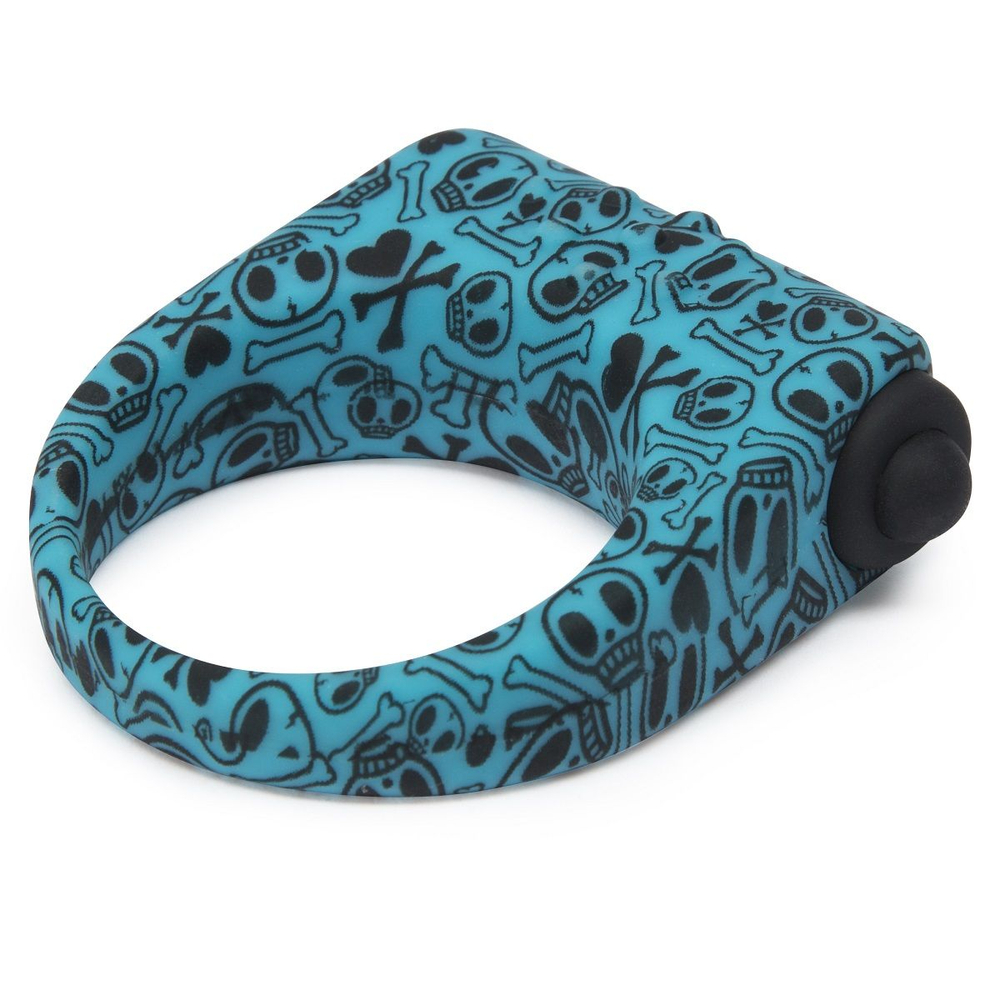 Бирюзовое эрекционное виброкольцо на пенис SILICONE LOVE RING (Цвет: бирюзовый)