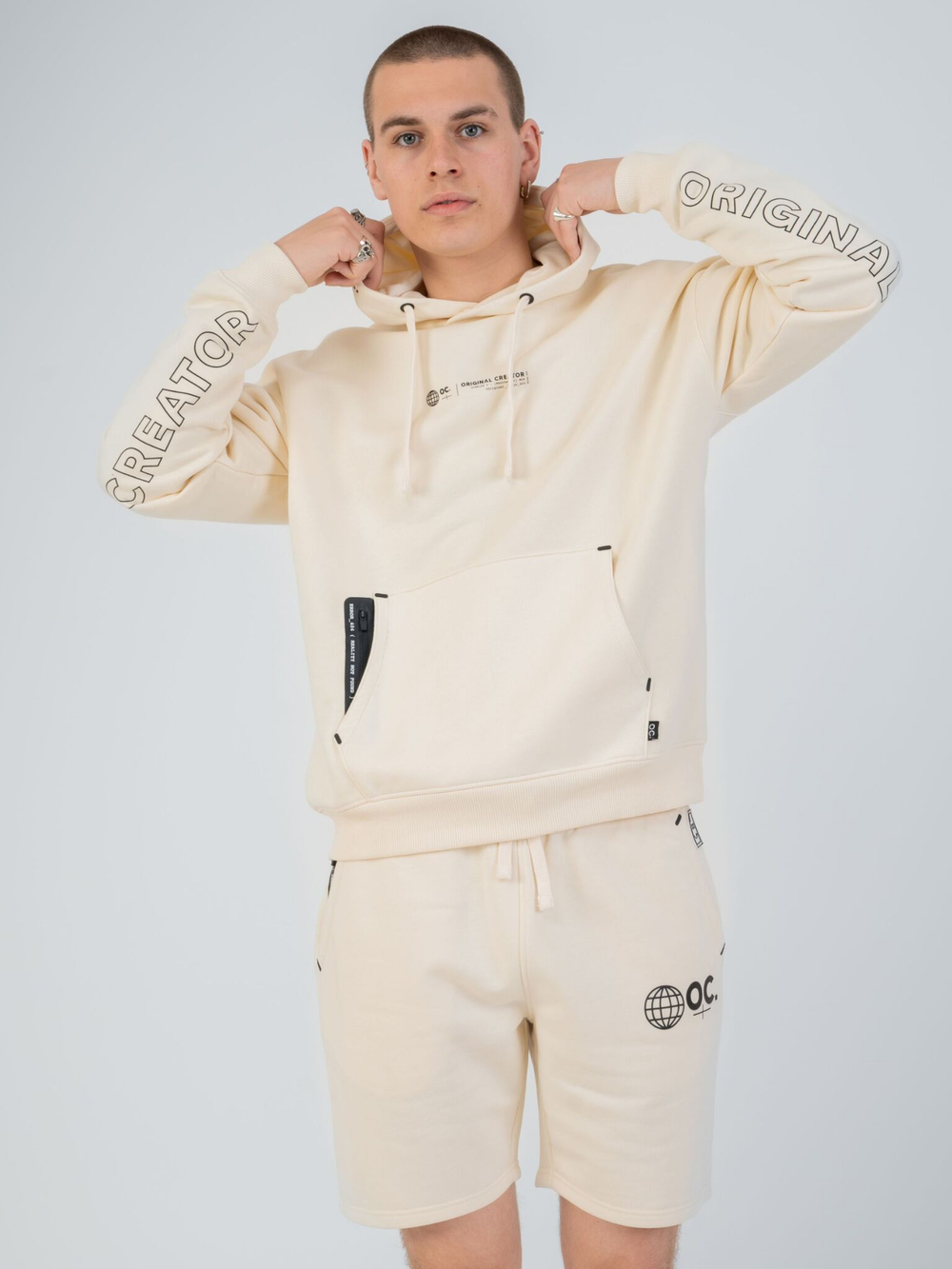 Шорты мужские ORIGINAL CREATOR GLOBE SHORTS, Молочный