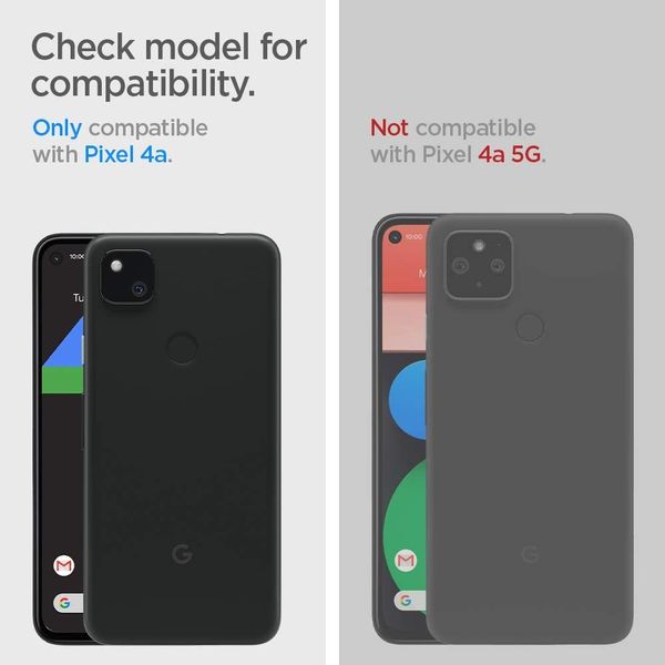 Чехол Spigen Tough Armor Designed для Google Pixel 4a Case (2020) - Black / Черный