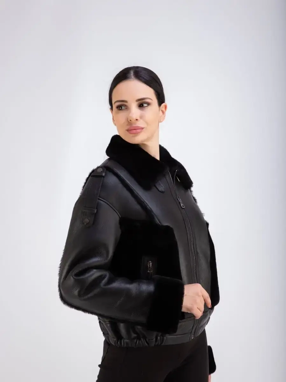 Дубленка женская натуральная зимняя