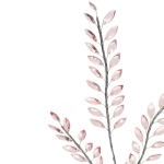 Ветка декоративная «Изысканный стиль» 80 см, Розовый