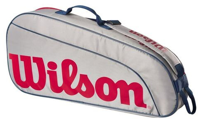 Сумка теннисная Wilson Junior 3 PK Racket Bag - EQT/red