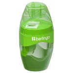 Точилка пластиковая Berlingo Triangle 1 отверстие, c контейнером, в ассортименте, 1шт.