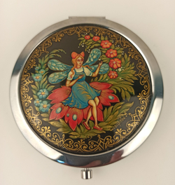 Ручное зеркало "Лето" №2  (худ. роспись)