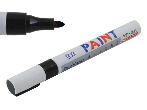 Маркер краска черный по Металлу
