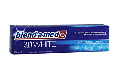 З/пастаblend-a-medl 3D WHITE,Арктическая свежесть(100мл)