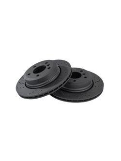 Диск тормозной задний перфорированный PRO-LINE с покрытием комплект BMW X3-E83 03-11 GANZ GIJ06203S