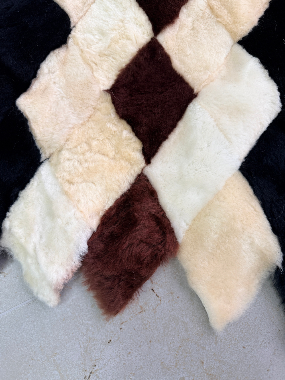 Покрывало меховое ковер из шкуры овчины