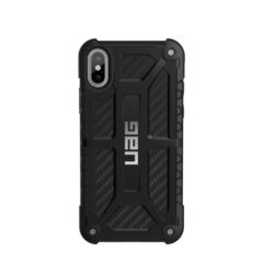 Чехол UAG Monarch для Apple iPhone X/Xs чёрный карбон (Carbon Fiber)