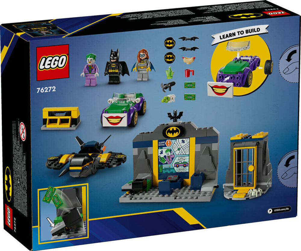 Конструктор LEGO Batman 76272 Бэтпещера с Бэтменом, Бэтгерл и Джокером