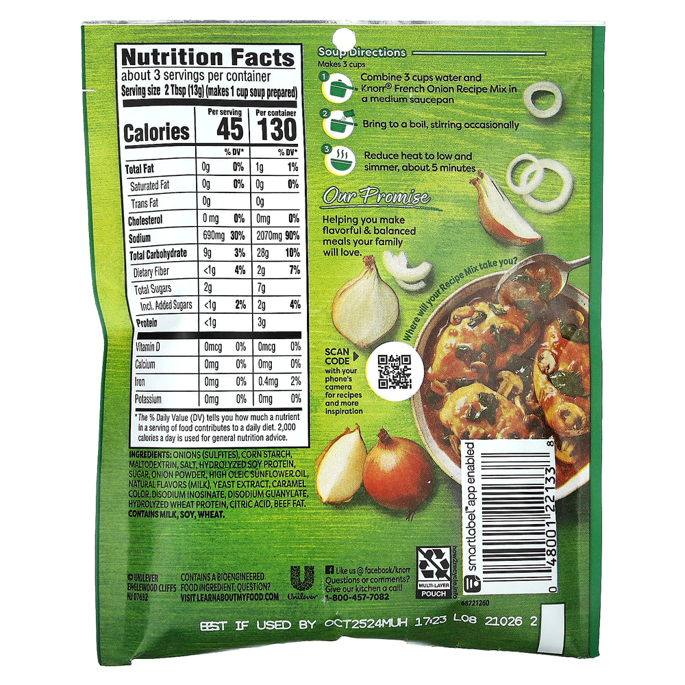 Knorr, Смесь "Французский луковый рецепт", 1,4 унции (40 г)