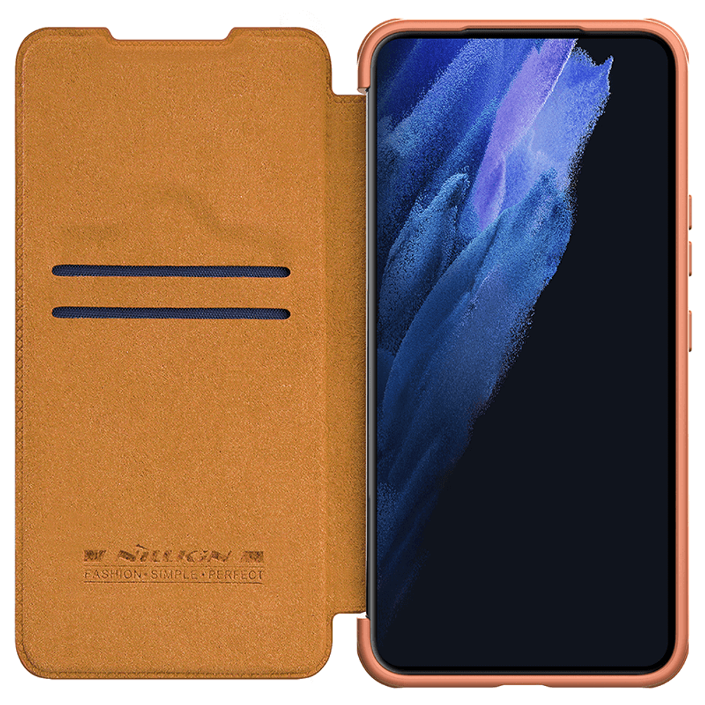 Кожаный чехол-книжка Nillkin Leather Qin Pro для Samsung Galaxy S22