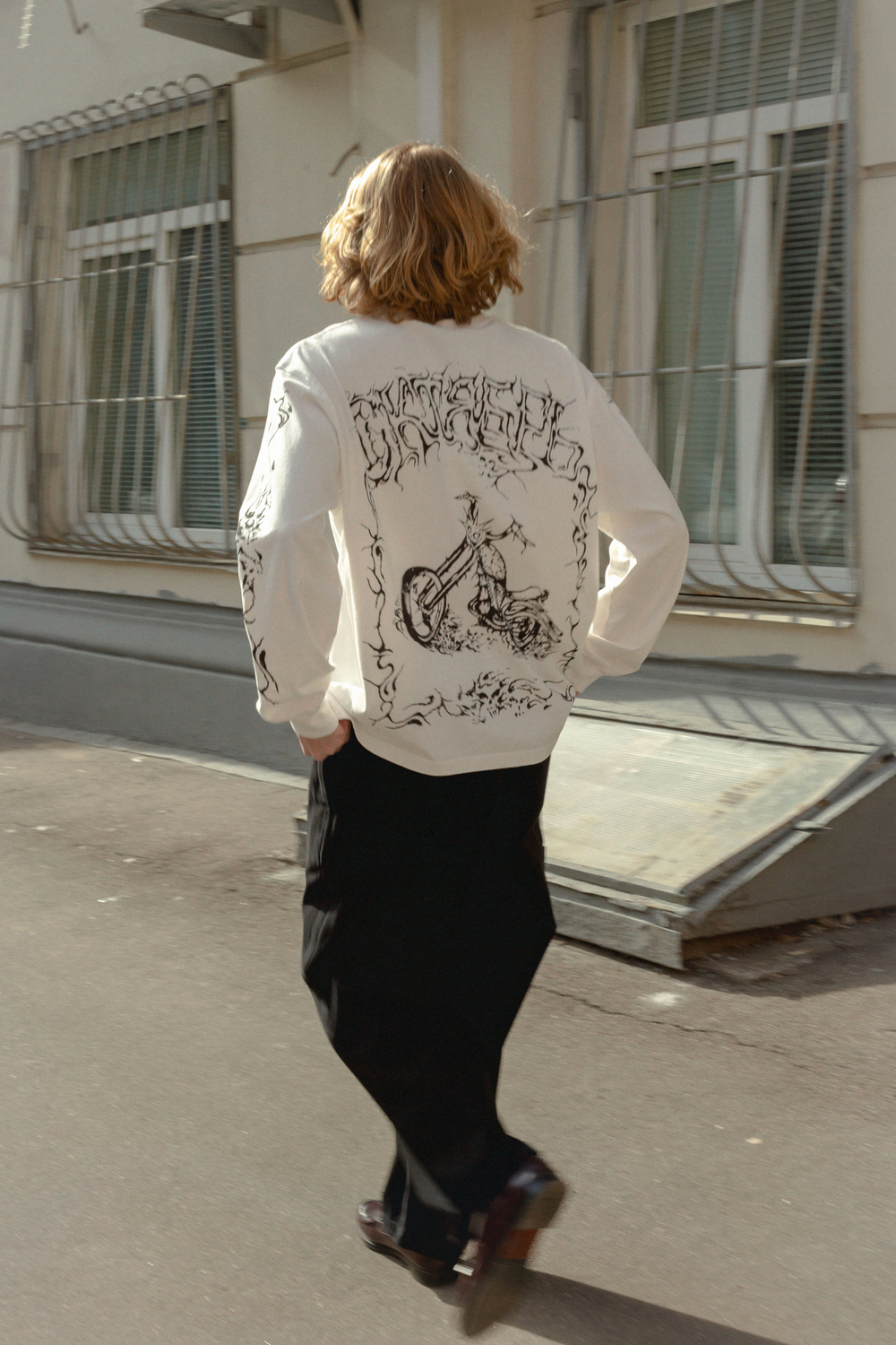 Лонгслив Октябрь Rare Bike "White"
