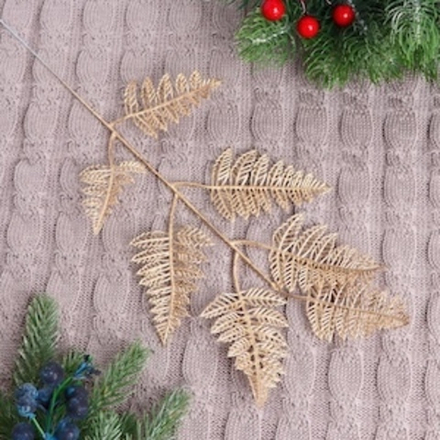 Декор блеск «Веточка папоротника», 10×27 см