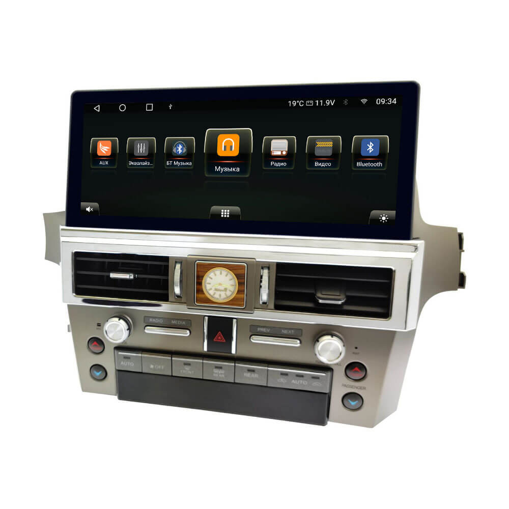 Магнитола для Lexus GX460 2009-2019 - Carmedia ZH-L1208 монитор 12.3" на Android 12, 8Гб+128Гб, CarPlay, 4G SIM-слот