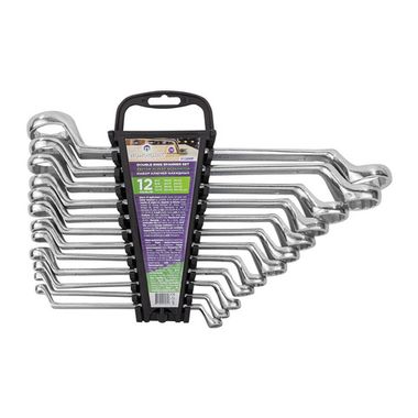 Ключи накидные, набор 12пр. (6х7, 8х9, 10х11, 12х13, 14х15, 16х17, 18х19, 20х22, 21х23, 24х27, 25х28, 30х32мм) Помощник 5128MP
