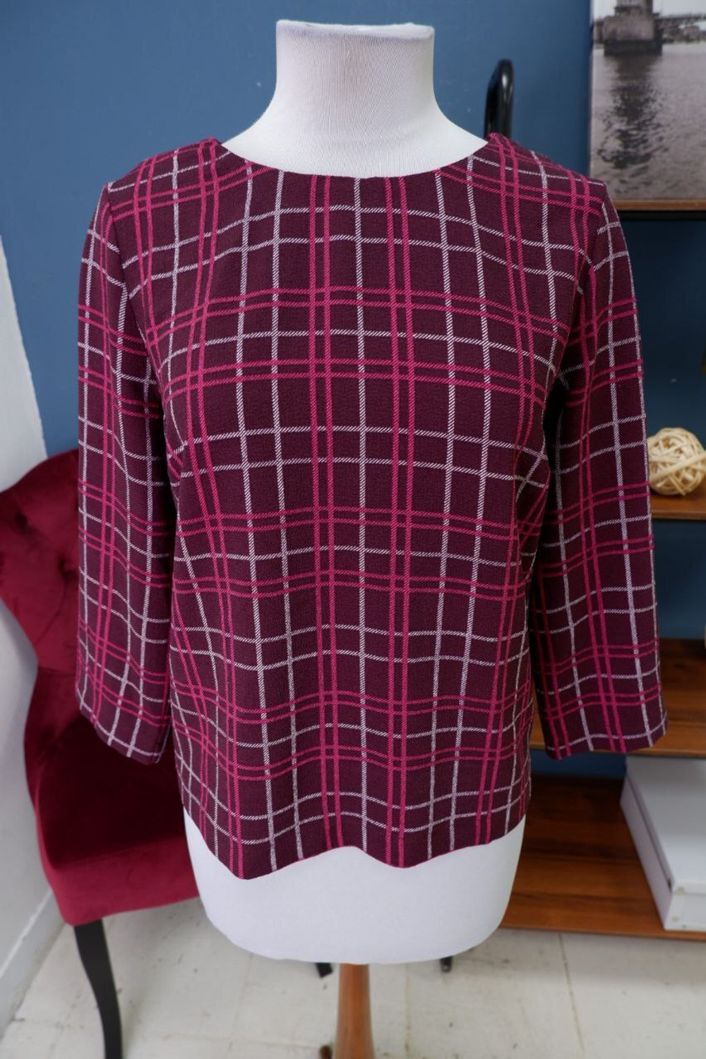 Рубашка Opus в клетку 42 размер