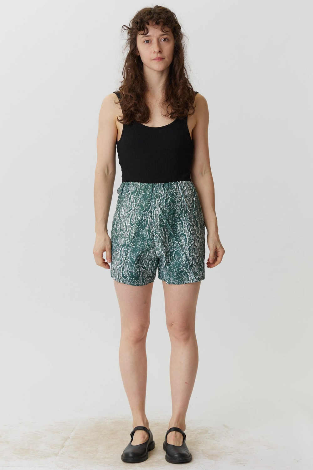 Семейные трусы зеленые с принтом "змеи"