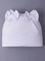 Шапка для девочки осенняя с бантиками