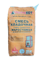 СМЕСЬ КЛАДОЧНАЯ ТЕРРАКОТ ГЛИНО-ШАМОТНАЯ 20КГ