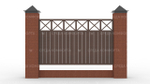 Деревянный забор ZBR0093