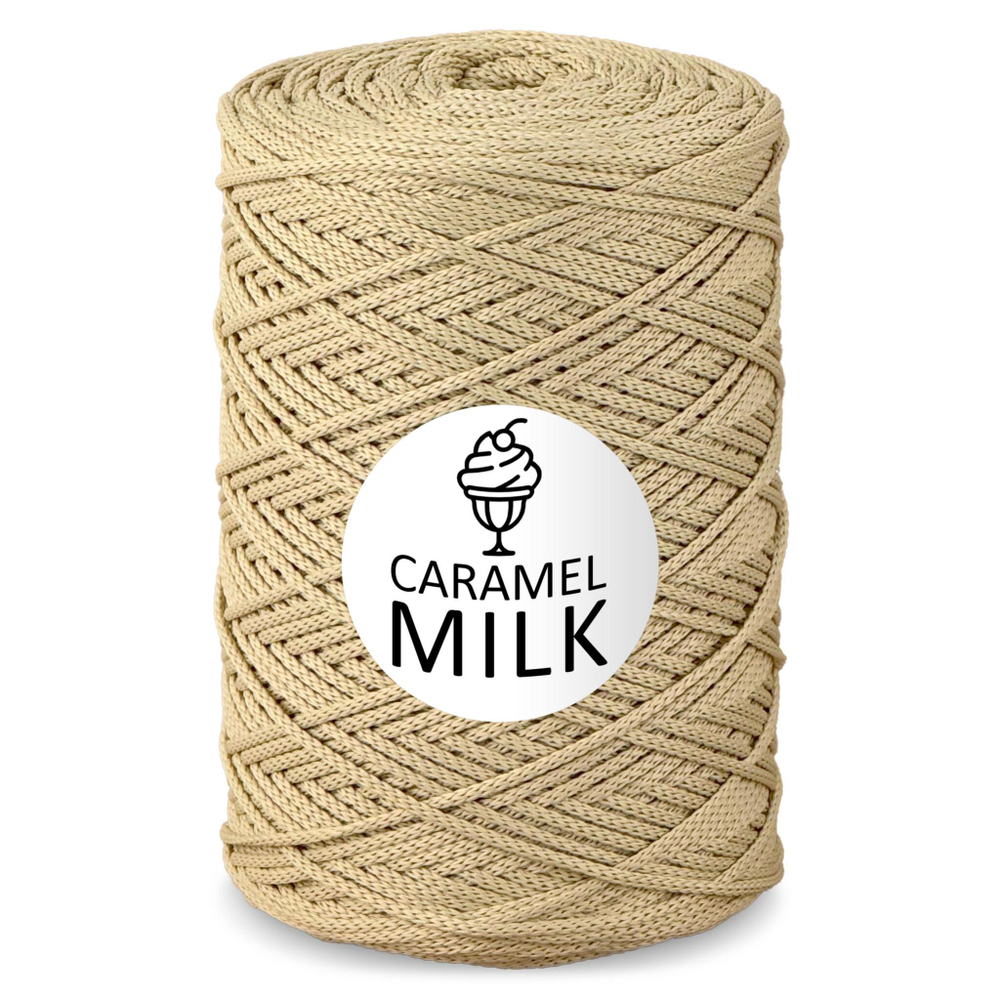 Шнур Caramel Milk, 3мм, 300м, 100% полиэфир (1 шт.)