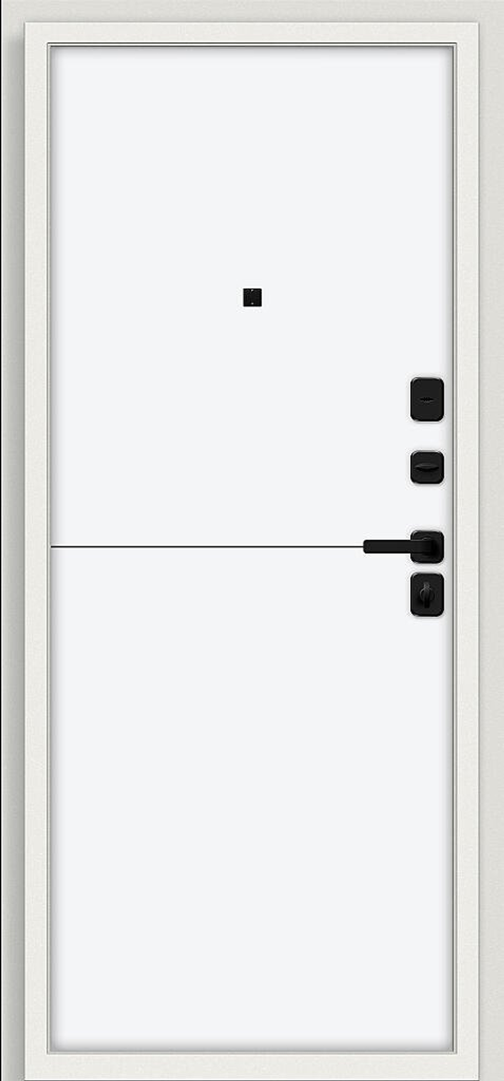 Аура/SBlack Шагрень белая/White Silk 205*96 правое