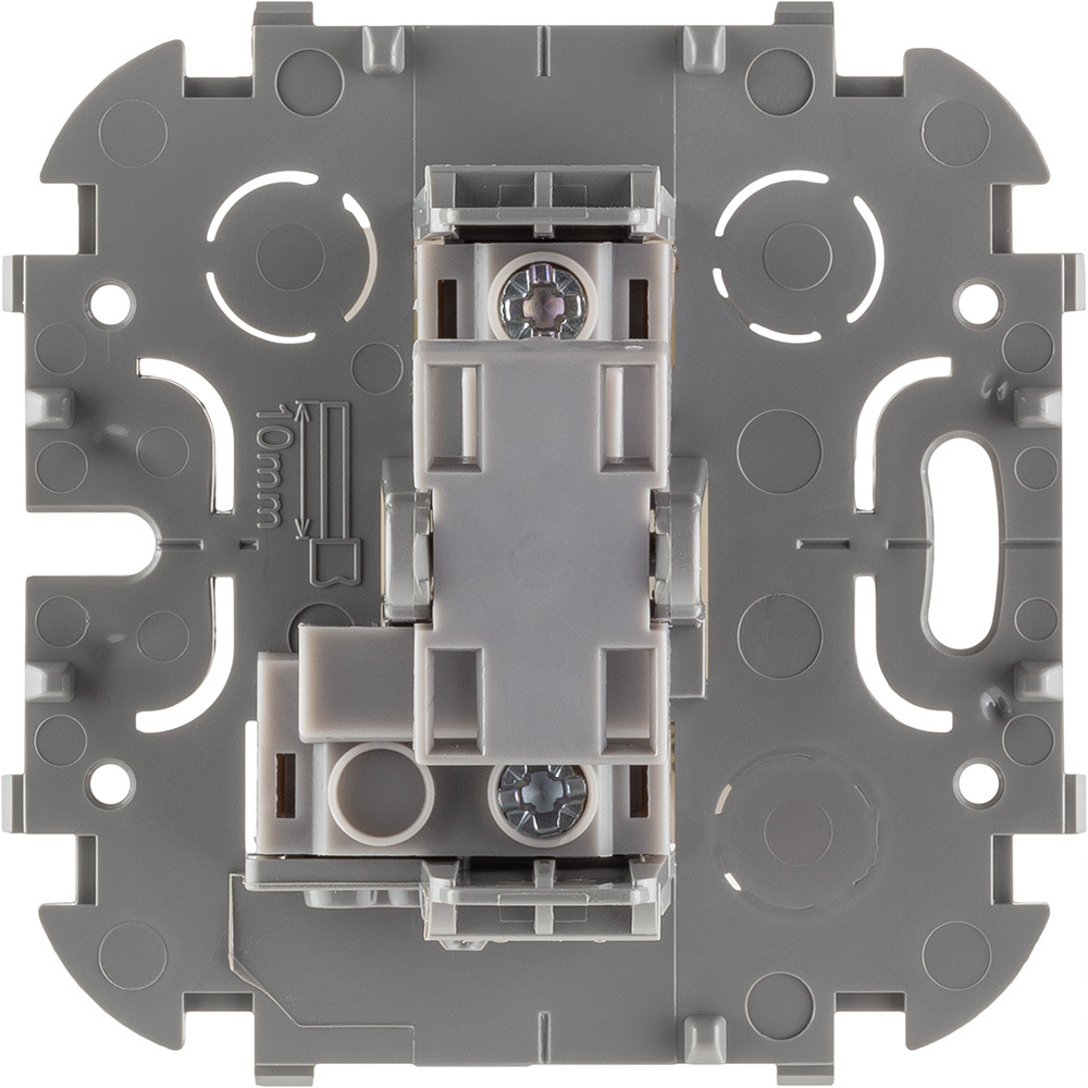 Выключатель 1-клавишный IP20 10А 250В белый Quteo Legrand