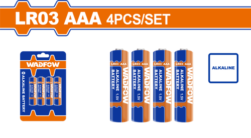 Набор батареек LR03 ААА 4 шт (30/240) WADFOW WJX2K07