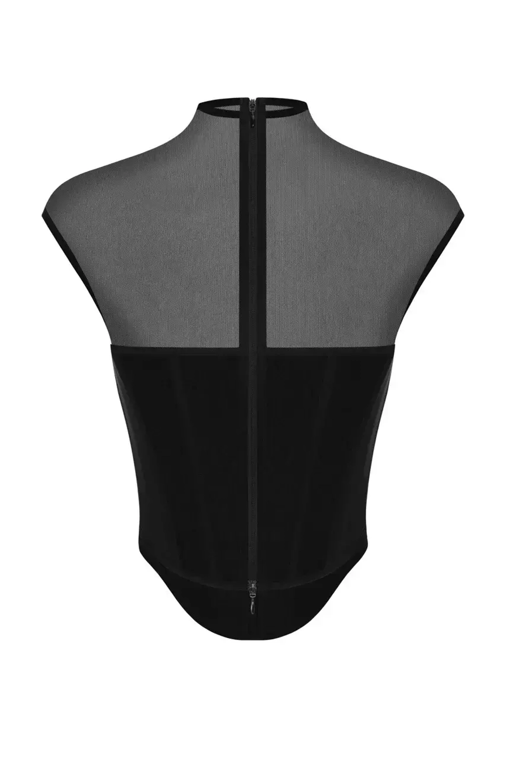 Корсет черный из сетки