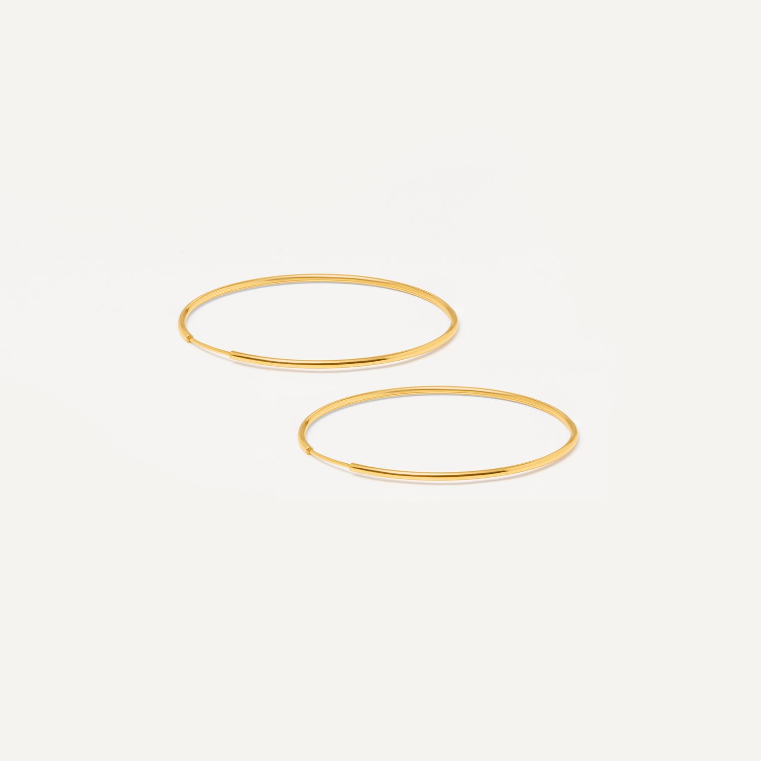 Серьги Wide Gold Congo - 4.5 cm