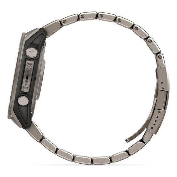 Garmin Fenix 8 Amoled Sapphire 47 мм – Titanium, светло-серый, титановый ремешок