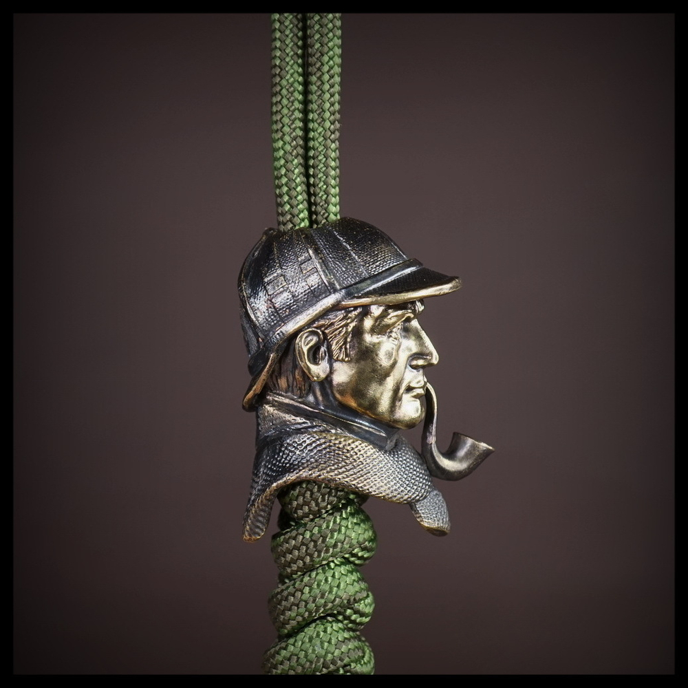 Темлячная бусина "Шерлок" для ножей , латунь