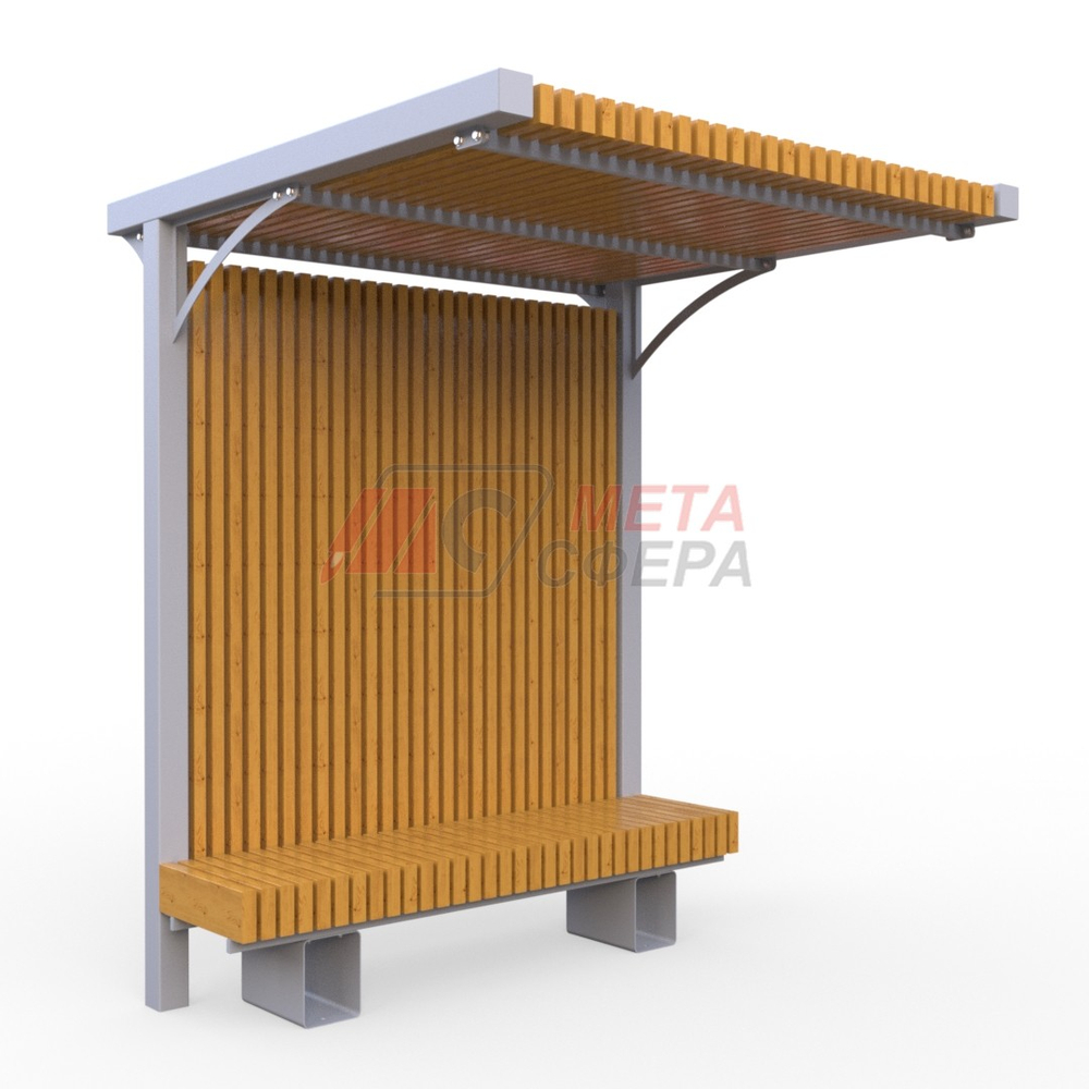 Пергола Греция со скамейкой