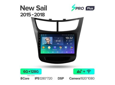 Магнитола Teyes SPRO Plus 6-128 Chevrolet Sail 2015 — 2018 9.0"