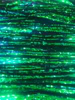 Сетка с пайетками двухсторонняя лицо хамелион зелено-синее, черная изнанка, артикул 327330
