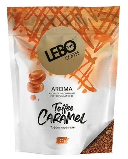 Кофе раств. LEBO AROMA TOFFEE CARAMEL м/у 70 гр.