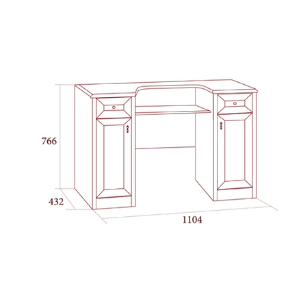 ЕКАТЕРИНА Стол туалетный