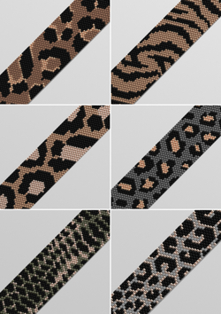 Схемы Animal print Loom & Peyote