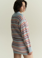 Поло укороченное в полоску 1’1’26