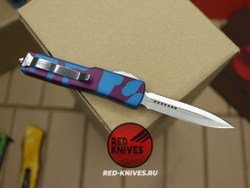 Нож Microtech UTX-70 D/E (фиолетовый тигр) эксклюзив RED-Knives RK-533