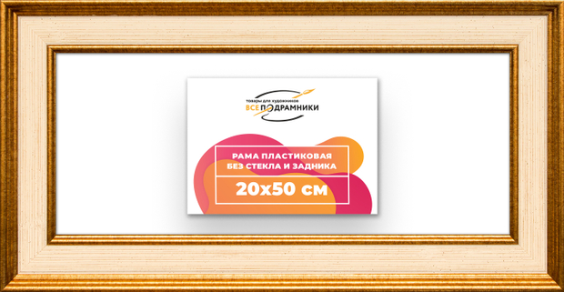 Рама 20x50 для картин и фотографий
