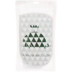 Мочалка - варежка с нейлоном «Premium - Paradise», цвет серый / синий, 22*14см (ZIP пакет)