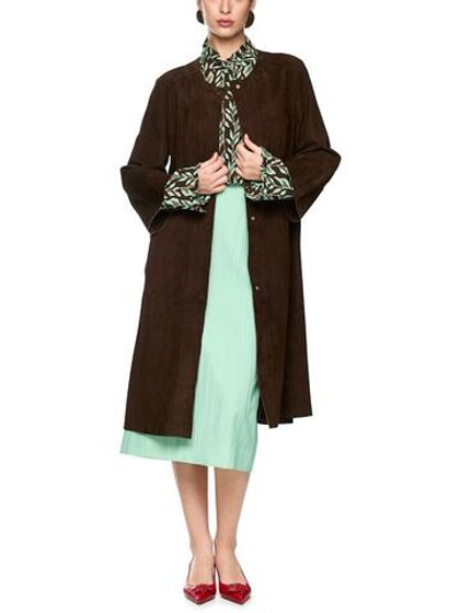 Marc Cain Пальто из натуральной замши