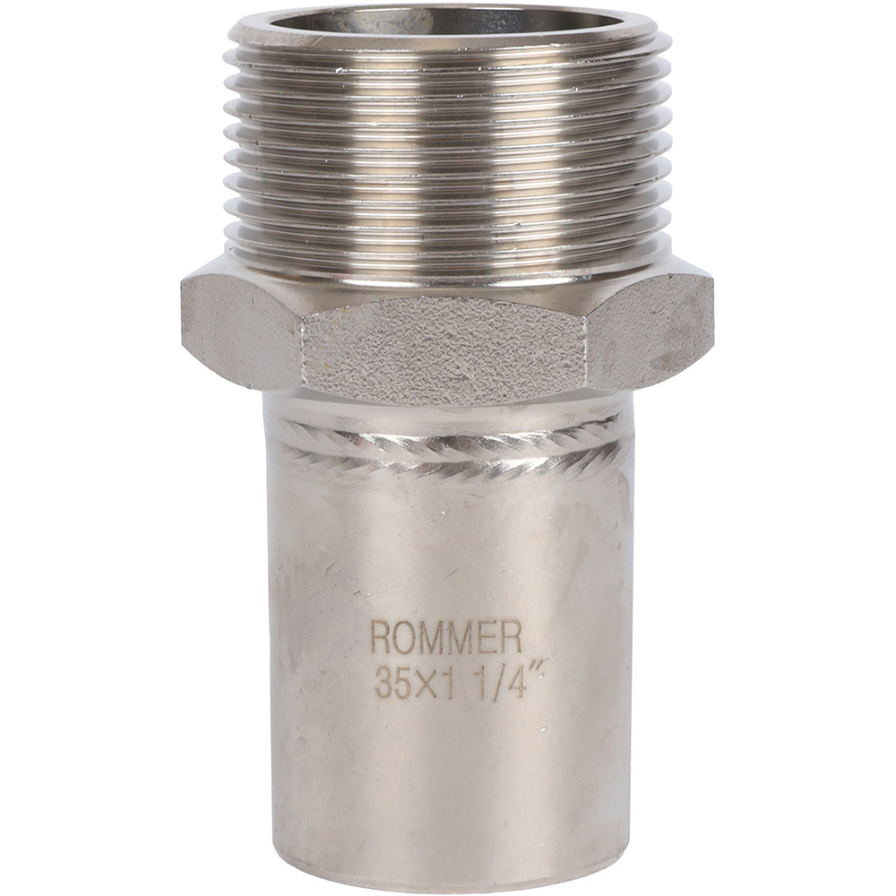 ROMMER Вставка с НР 35x1 1/4" из нержавеющей стали прессовой